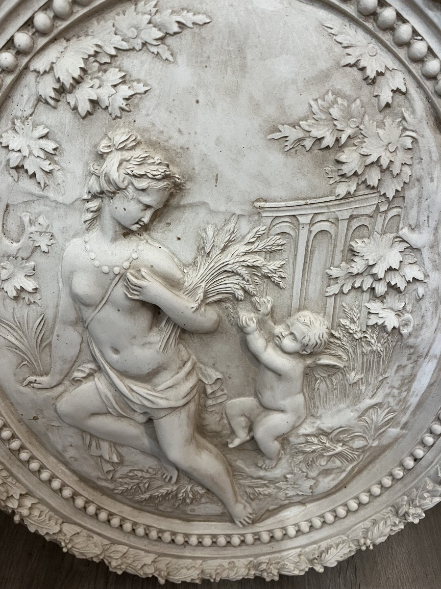 Louis XVI Style Medallions Depicting The Four Seasons -photo-2