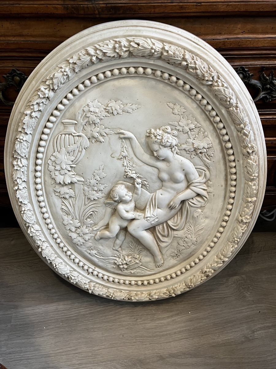 Louis XVI Style Medallions Depicting The Four Seasons 