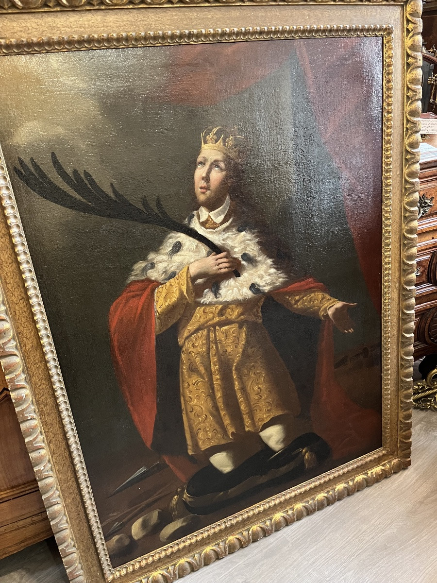 Tableau HST représentant le Roi canut  du Danemark -photo-3