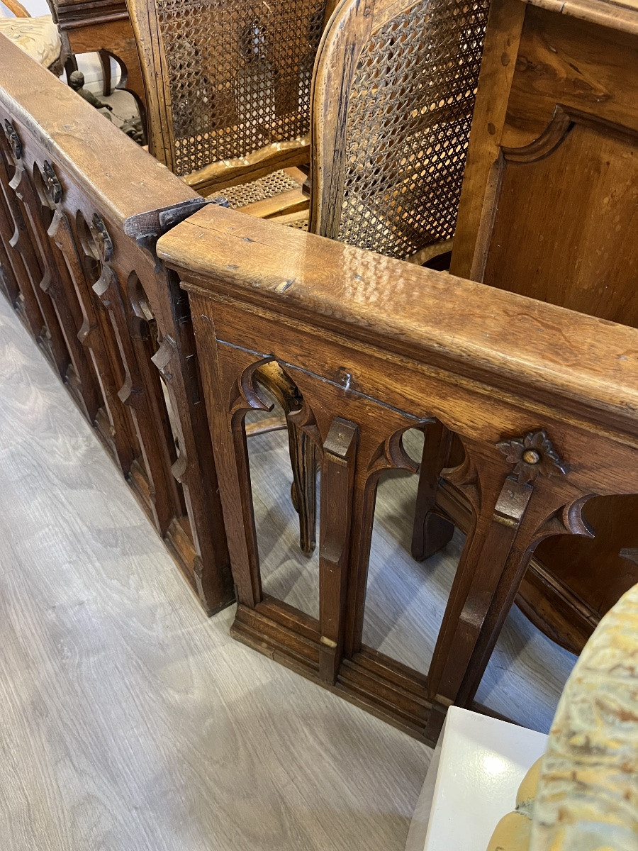 Barrières de chœur d’hôtel Néo - Gothique 19 éme siècle -photo-3
