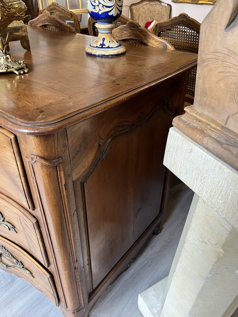 Commode époque Louis XV en noyer -photo-1