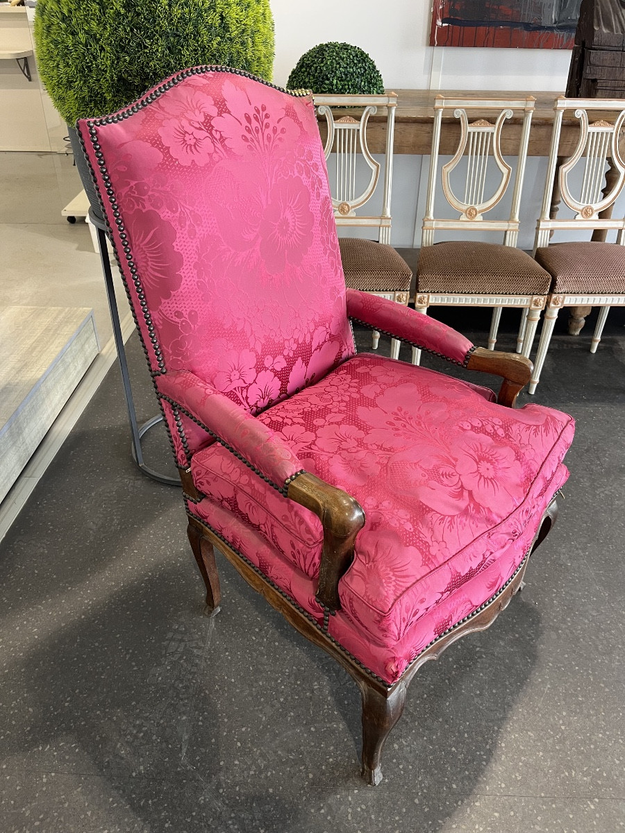 Walnut Armchair Louis XIV Period-photo-2