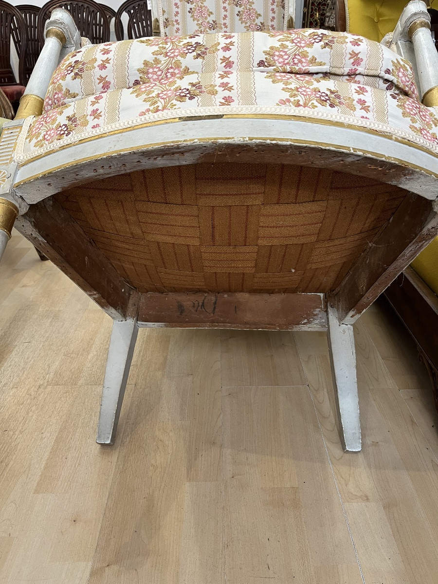Directoire Period Reupholstered Armchair-photo-2