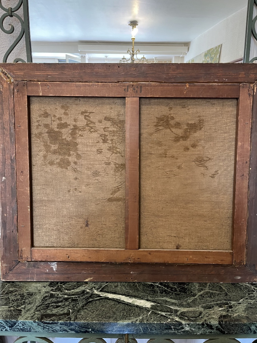 Oil On Canvas Landscape Painting By Galien - Laloue-photo-2