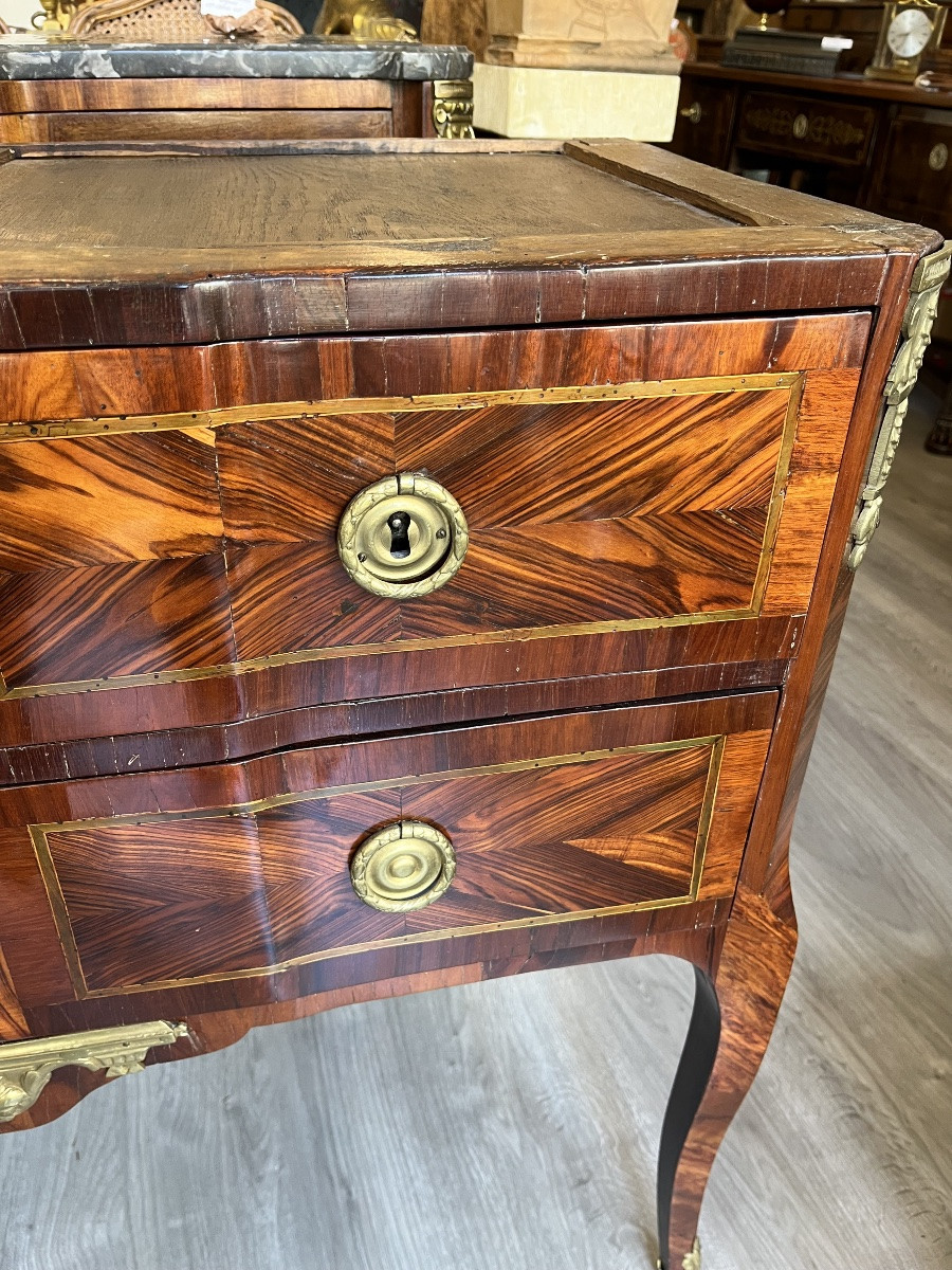 Commode en marqueterie Époque Transition estampillée «  Ellaume « -photo-3