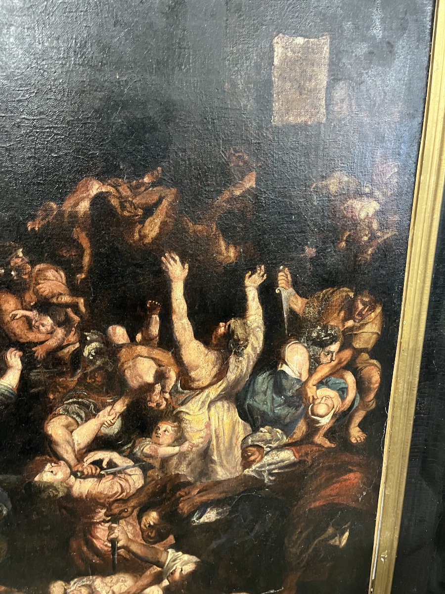 Important tableau « Le massacre des innocents «  -photo-4