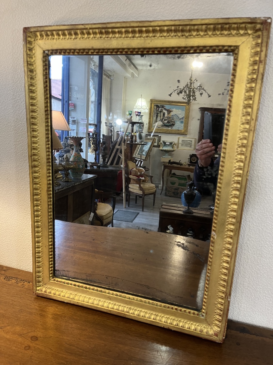 18th-century Gilded Wooden Mirror 