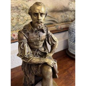 Bronze   homme de lettres  19 ème siècle 