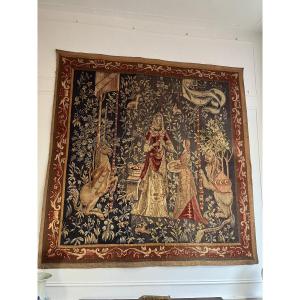 Aubusson Tapestry The Lady And The Unicorn 19th Century 