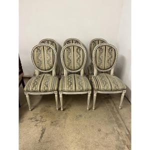 6 Louis XVI Style Chairs 