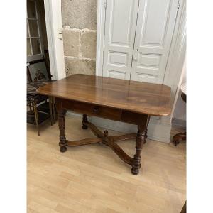 18th Century Burgundy Walnut Table 
