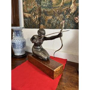  Bronze Diana The Huntress Art Deco Period By Cipriani