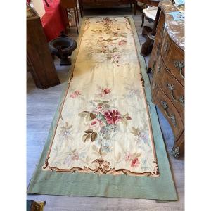 Tapisserie  d’Aubusson  portière Époque 19 éme siècle 