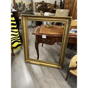 Important 19th-century Gilded And Carved Wooden Frame 