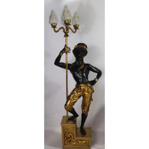 Nubian Polychrome Torch Holder