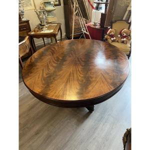 Table ovale en acajou style Louis XVI fabrication de la maison KRIEGER Paris