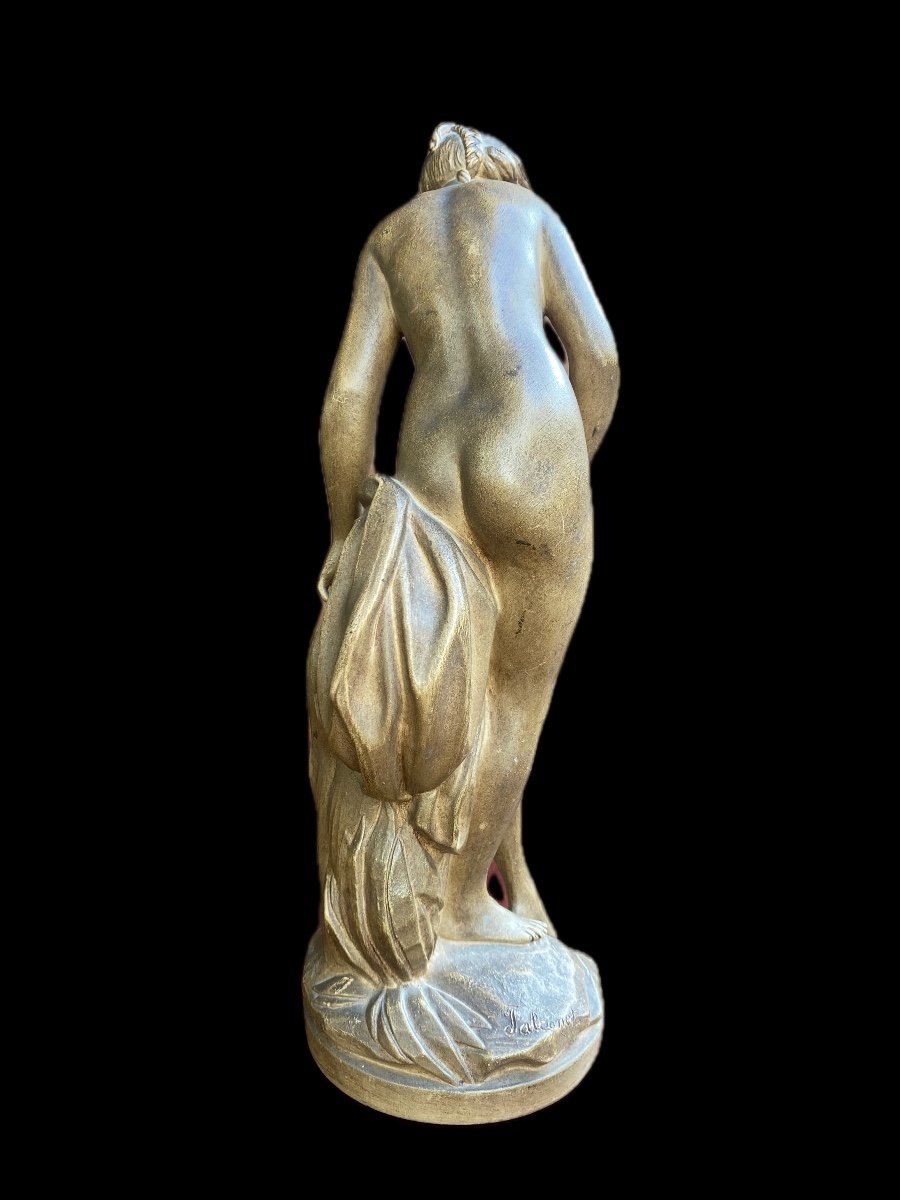 Falconet Sculpture Of Woman In Terracotta 1900 Sevres-photo-4
