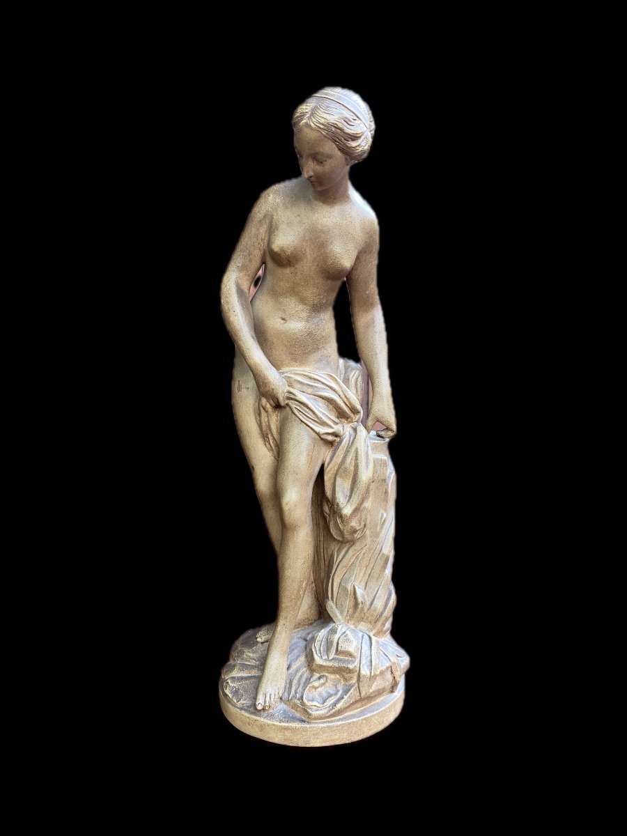 Falconet Sculpture Of Woman In Terracotta 1900 Sevres