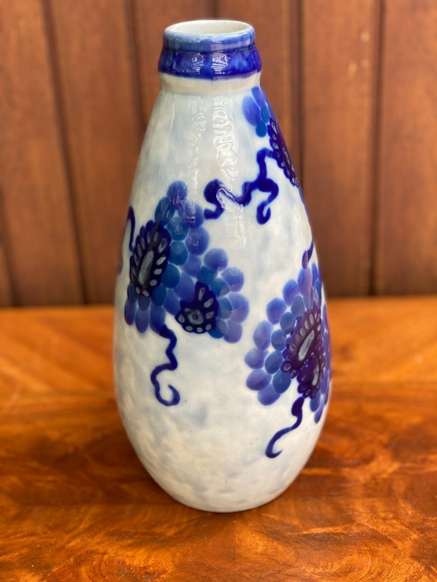 Vase  Signed Camille Tharaud Art Deco 1920  Porcelain Limoges France-photo-3