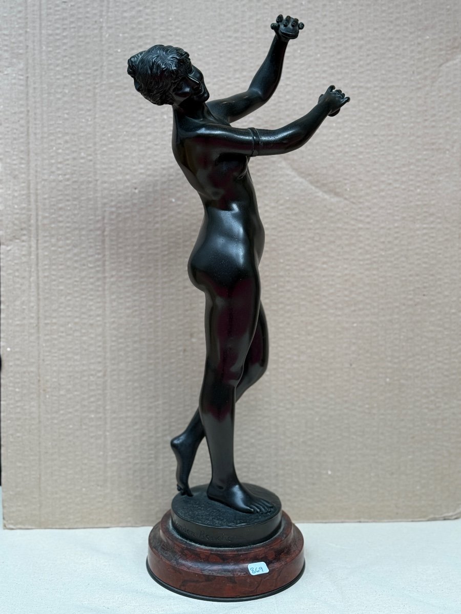 Nude Woman Bronze Signed Don Van Den Bossche -photo-2