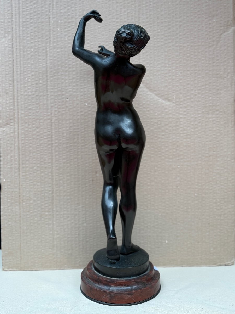Nude Woman Bronze Signed Don Van Den Bossche -photo-3