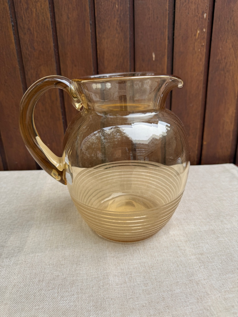 Daum Cross Of Lorraine Nancy 1 Carafe And 6 Glasses 1900 Art Nouveau-photo-5