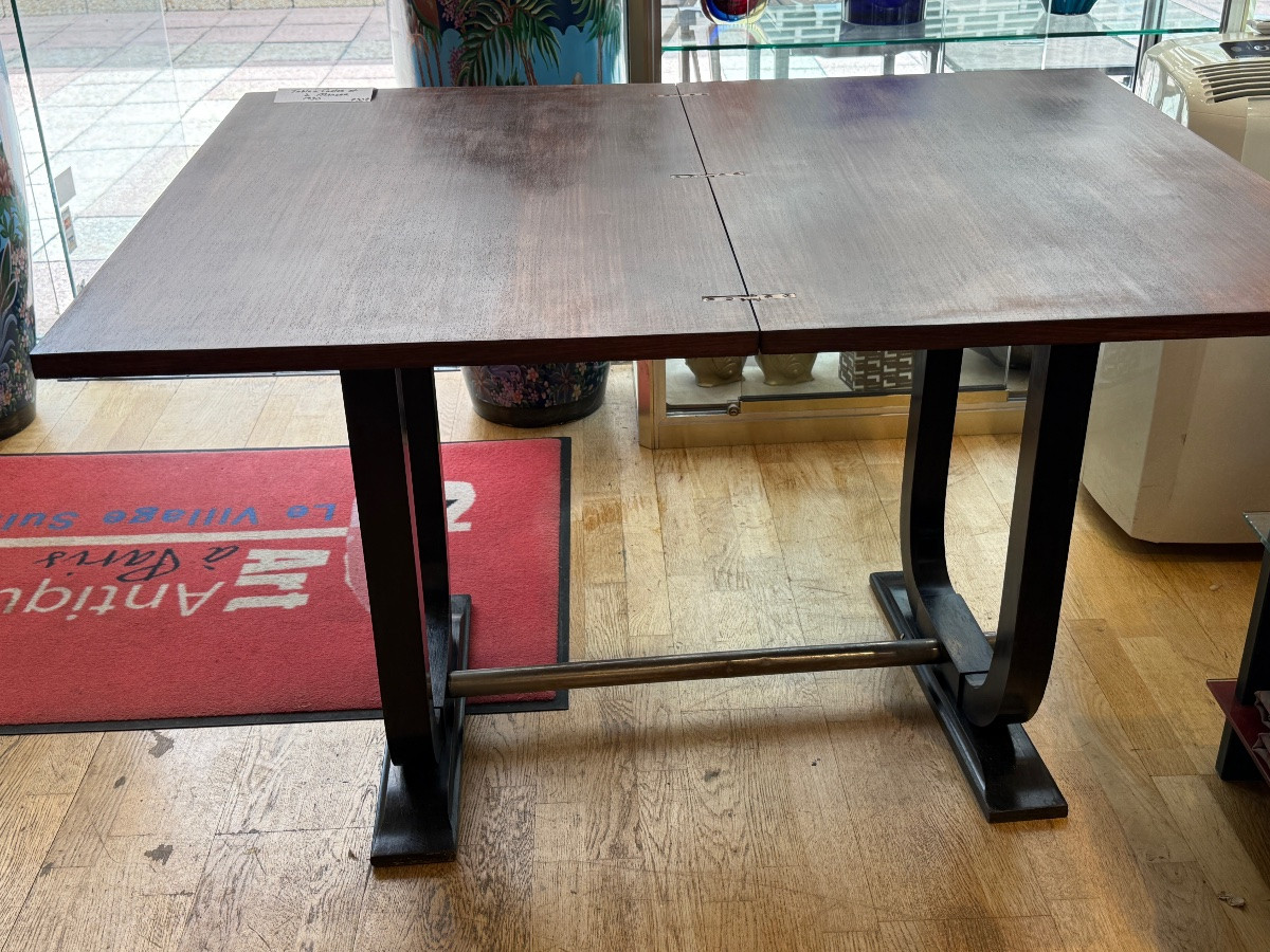 1930s Art Deco Rosewood Games Or Dining Table-photo-5