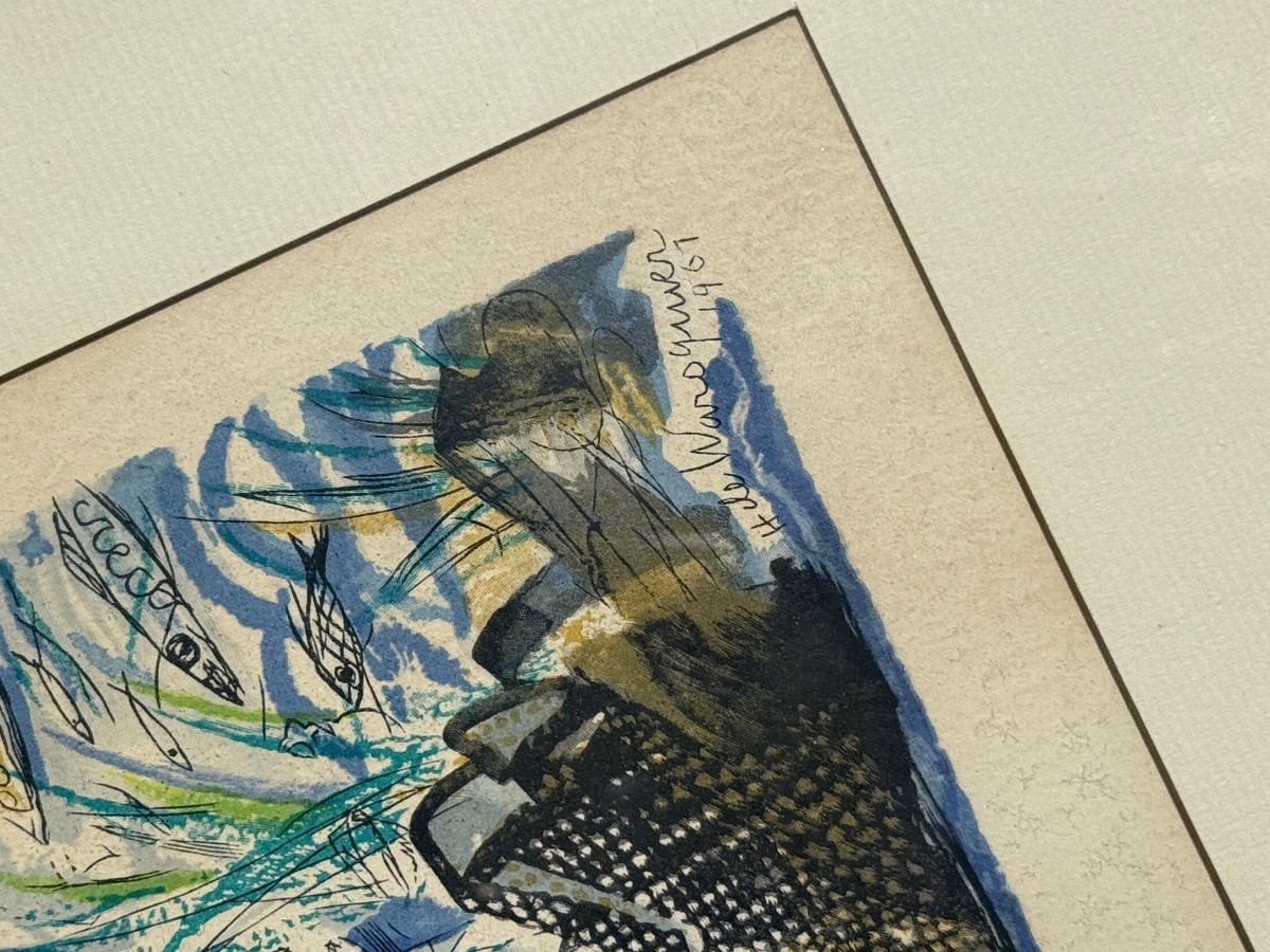 Henry De Waroquier - The Heron, 1961 - Lithograph-photo-1