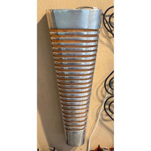 Pair Of Aluminum Wall Lights 1970 