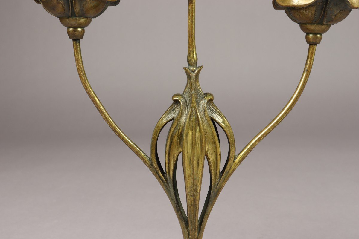Paire De Bougeoirs Par Georges De Feure-photo-2
