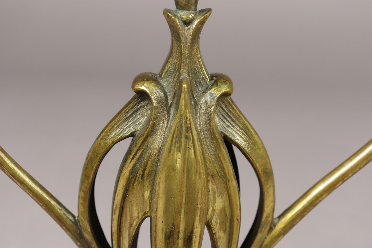 Paire De Bougeoirs Par Georges De Feure-photo-4