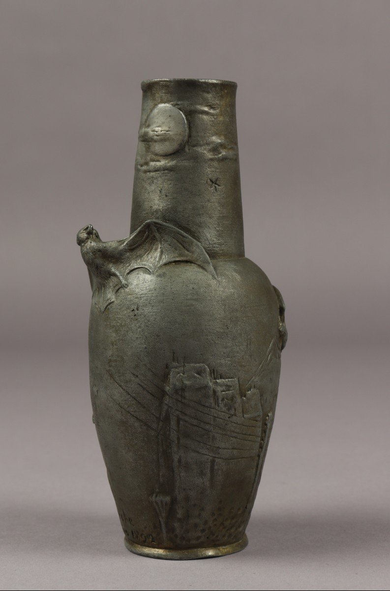 Vase Chauve-souris Par Hans Stoltenberg-lerche-photo-2