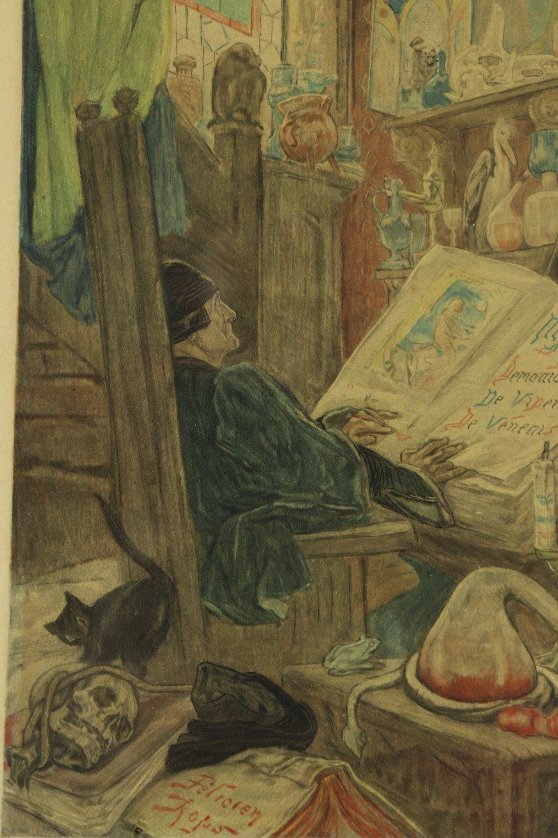 The Incantation By Félicien Rops-photo-1