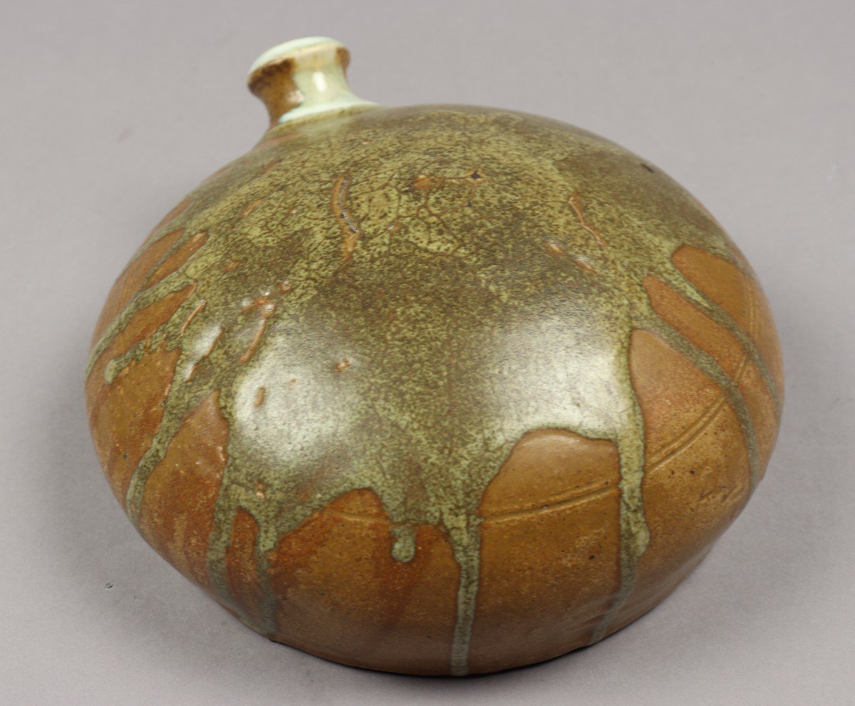 Vase-gourde "Pièce Barbare" par Jean Carriès-photo-3