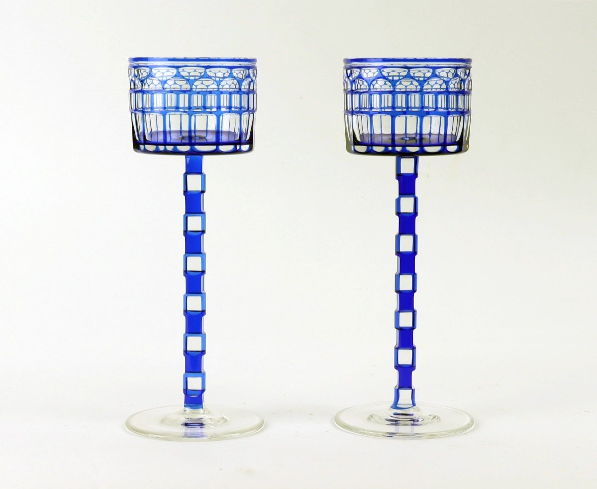 Paire De Verres Par Otto Prutscher-photo-2