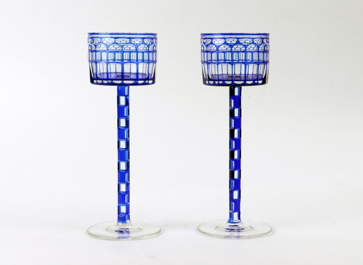 Paire De Verres Par Otto Prutscher