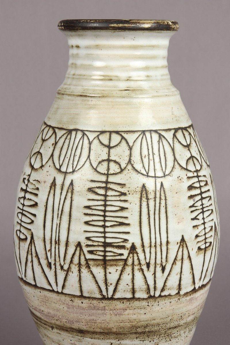 Grand Vase Par Jacques Pouchain-photo-1