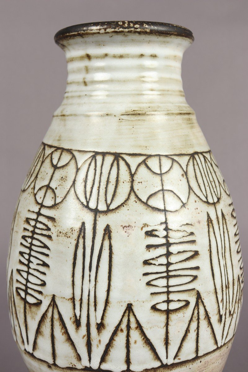 Grand Vase Par Jacques Pouchain-photo-2