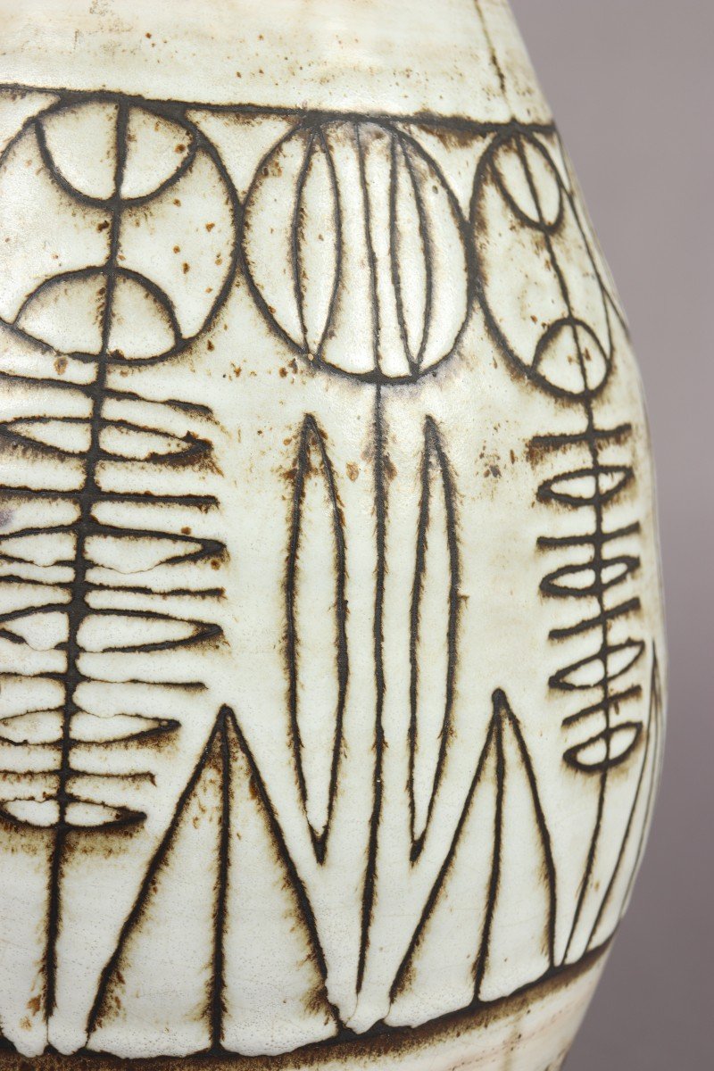 Grand Vase Par Jacques Pouchain-photo-5