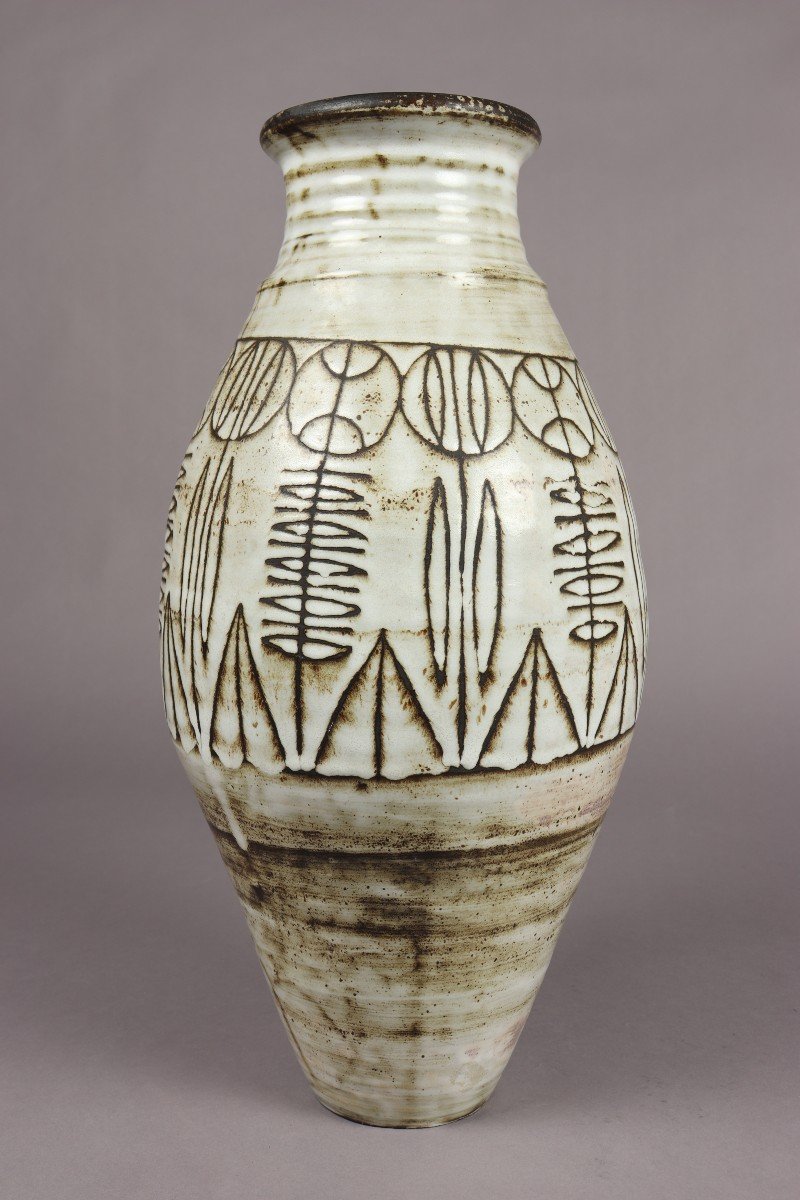 Grand Vase Par Jacques Pouchain-photo-6