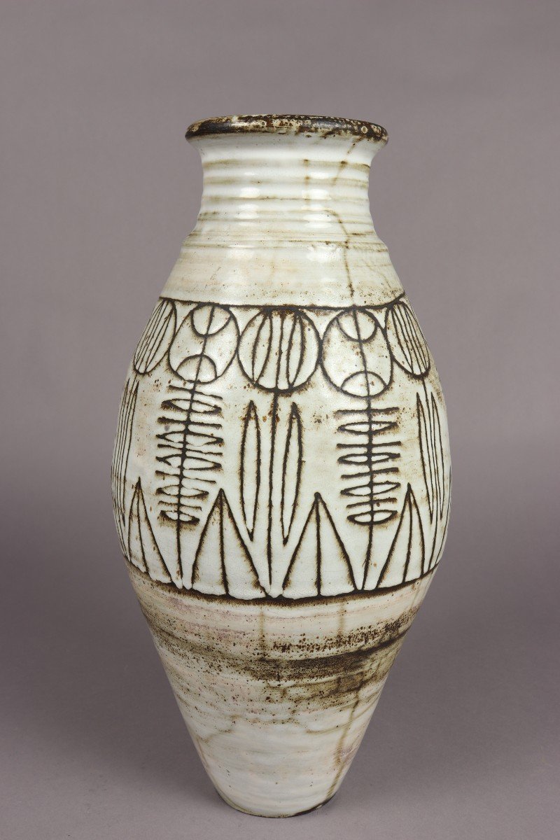 Grand Vase Par Jacques Pouchain