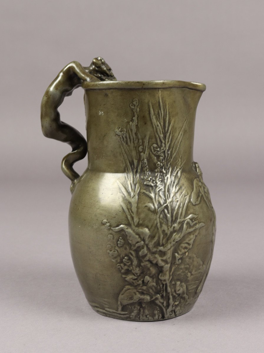 Sirène, Vase Par Jules Desbois-photo-3
