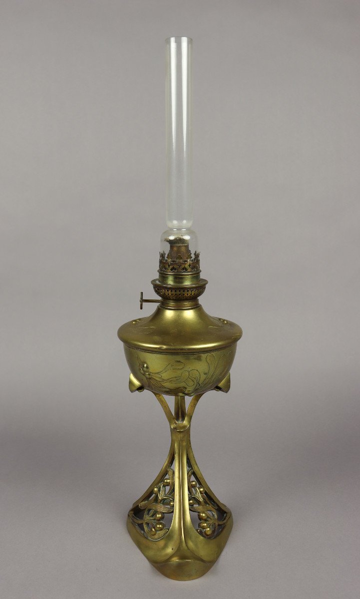 Kerosene Lamp By Georges Leleu-photo-2