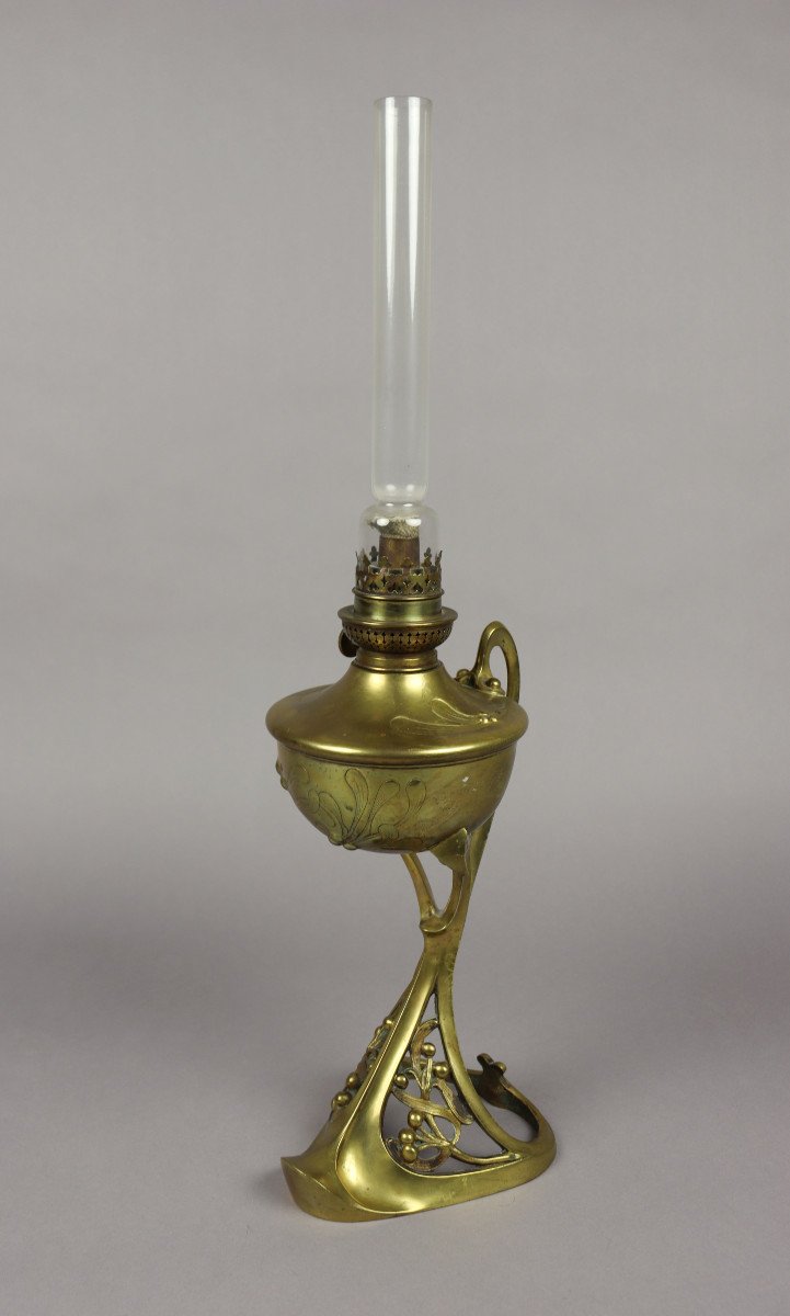 Kerosene Lamp By Georges Leleu