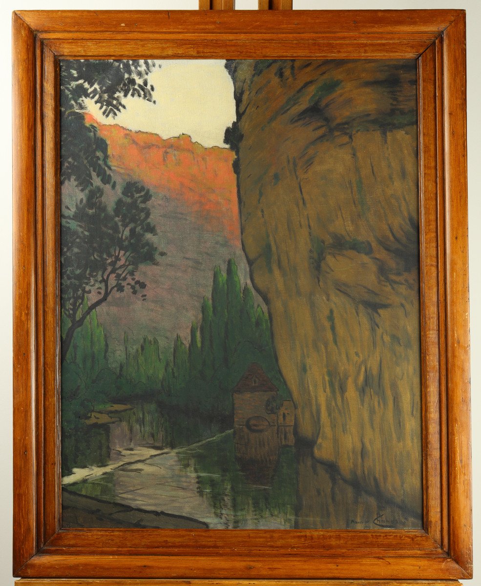 Valley Landscape By Maurice Chabas