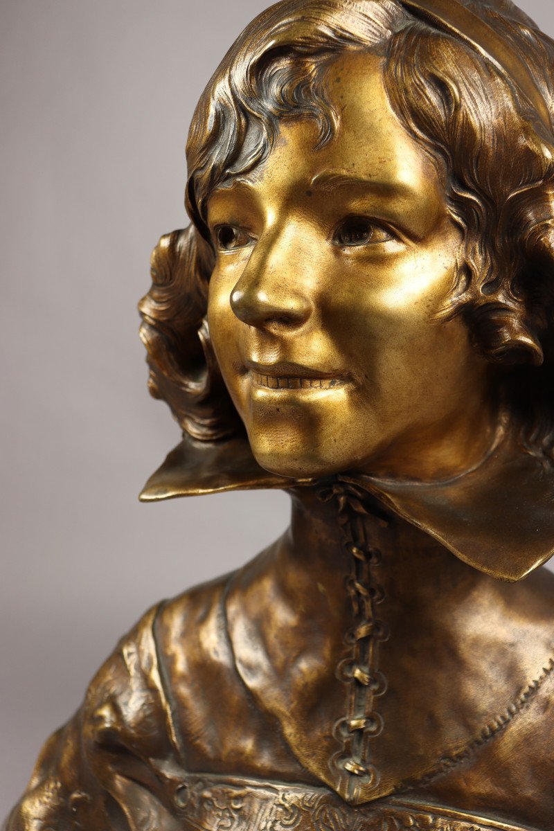 Buste De Jeune Femme Par Paul François Berthoud-photo-1