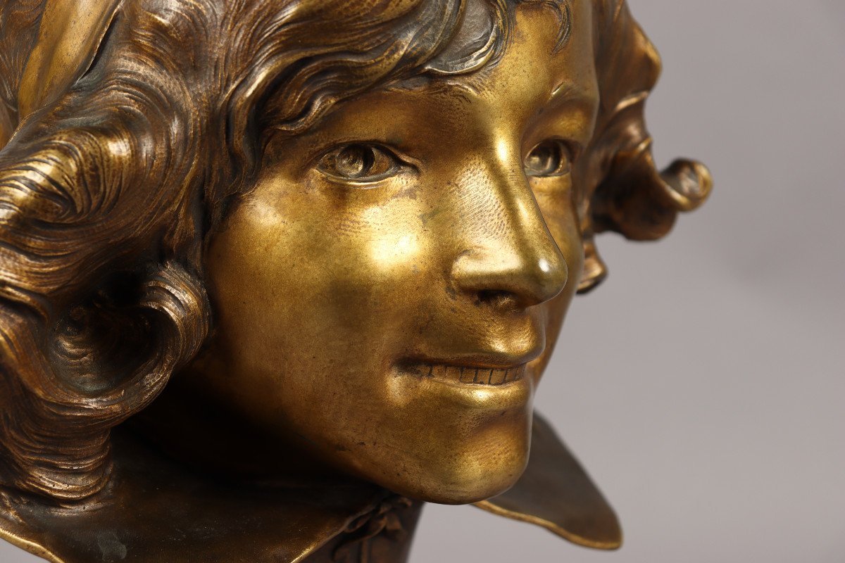 Buste De Jeune Femme Par Paul François Berthoud-photo-3