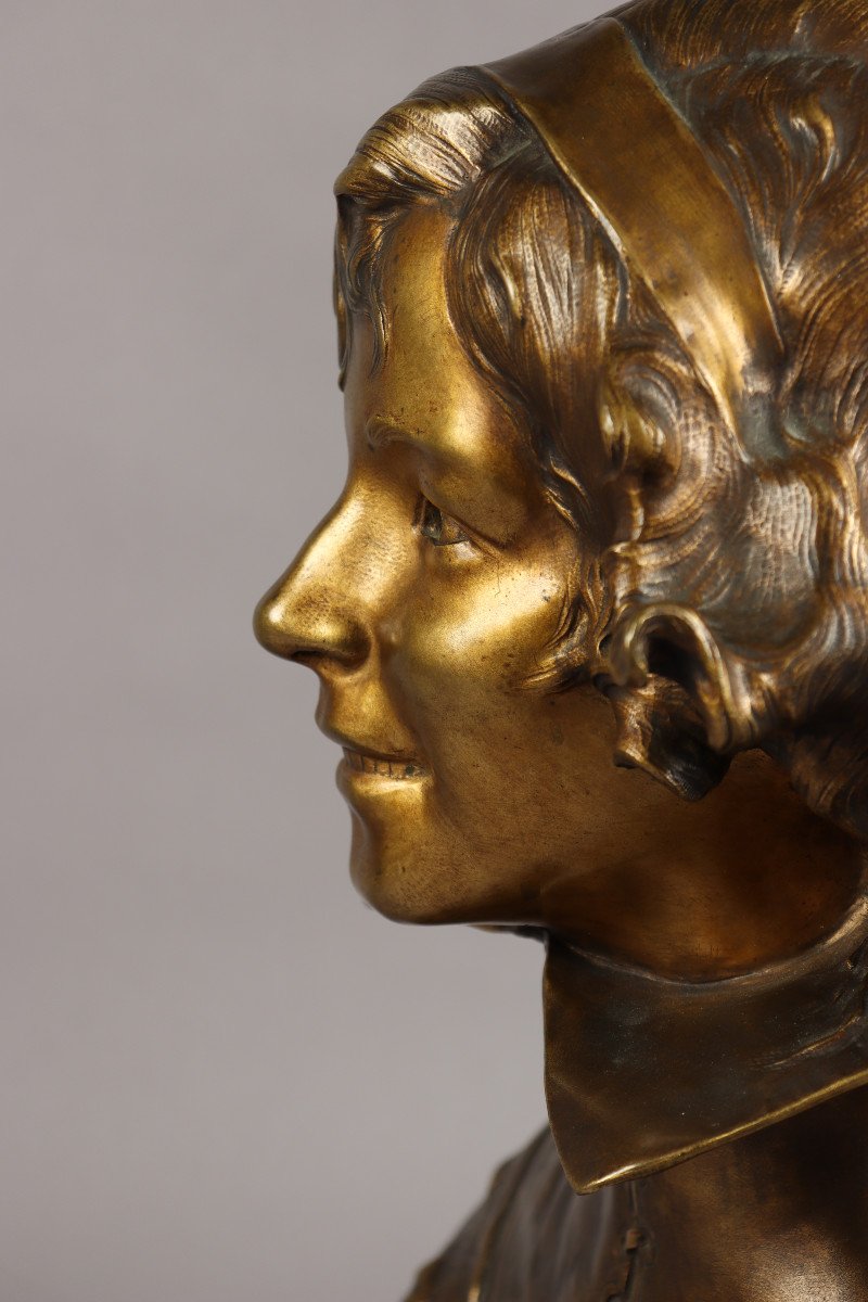 Buste De Jeune Femme Par Paul François Berthoud-photo-8