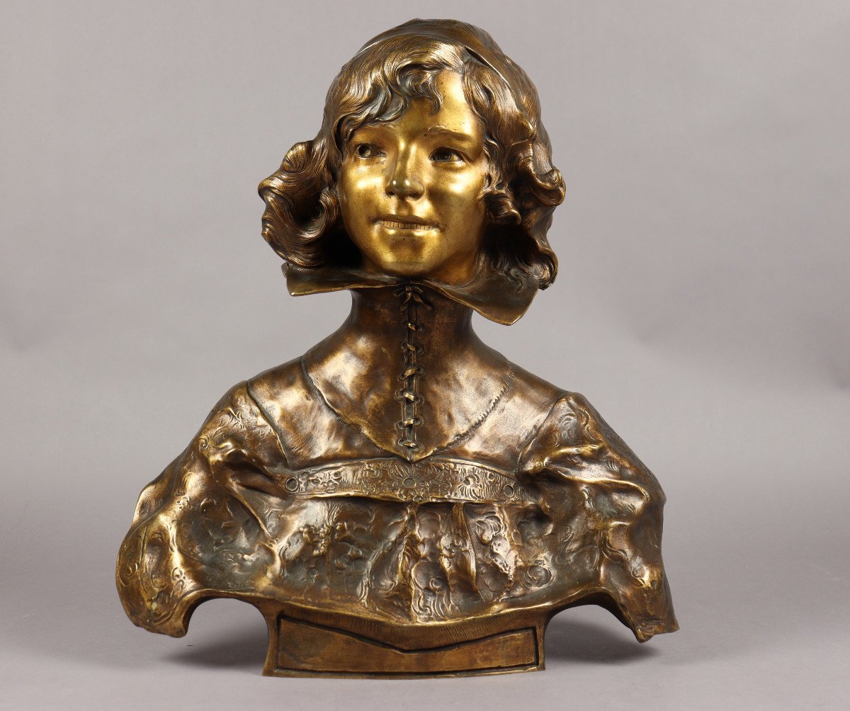 Buste De Jeune Femme Par Paul François Berthoud