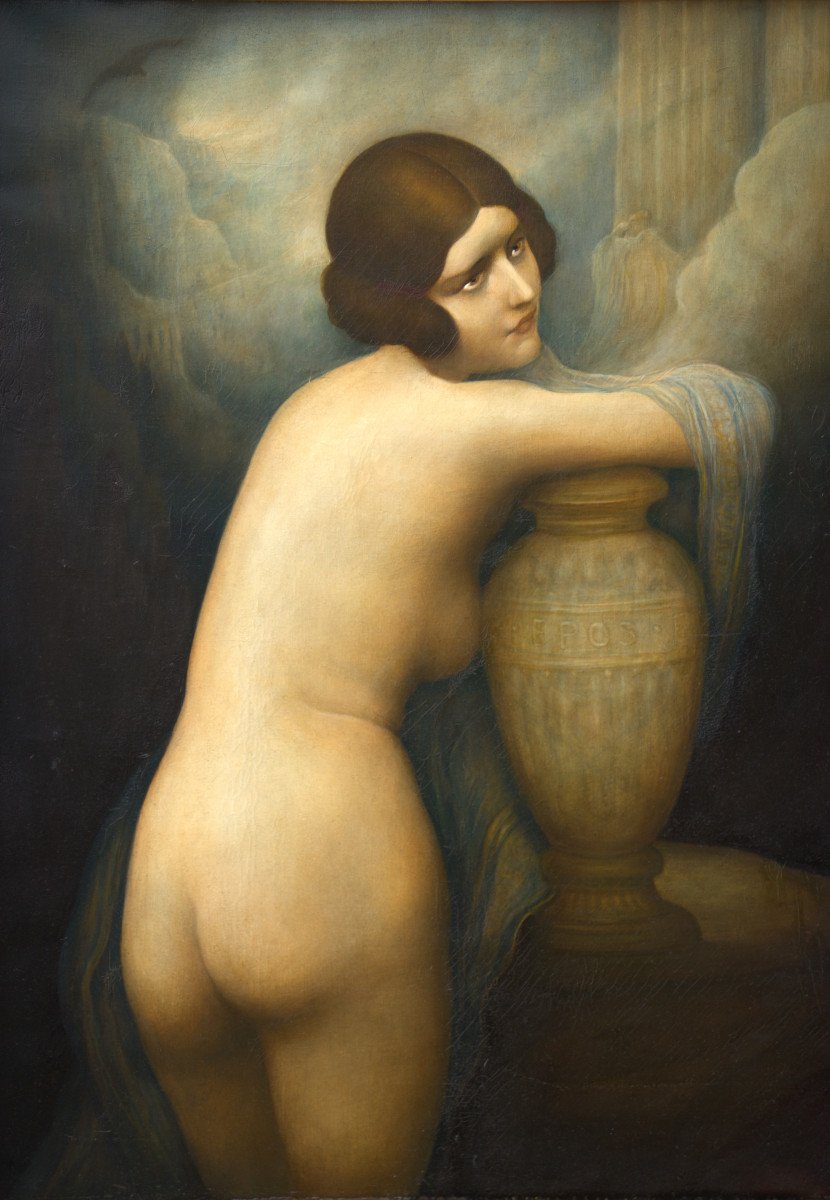 Symbolist Nude By Léonard Sarluis